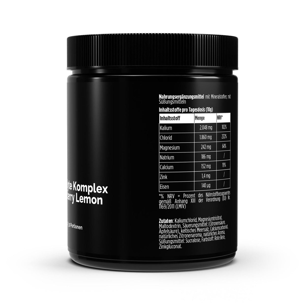 THIRD SET electrolyte powder tub, side label