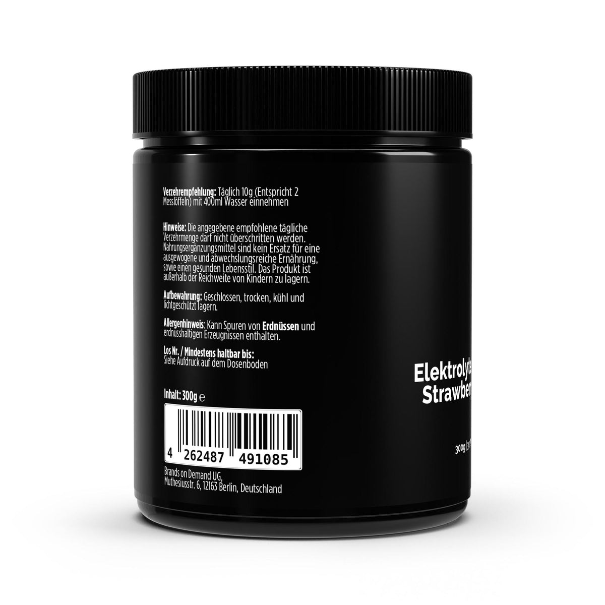 THIRD SET electrolyte powder tub, back label